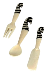 Zebra Cow Bone Spoon - KISP1049