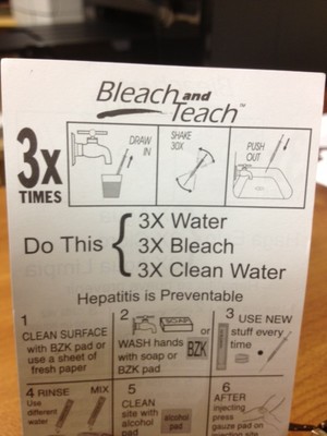 Bleach & Teach Card