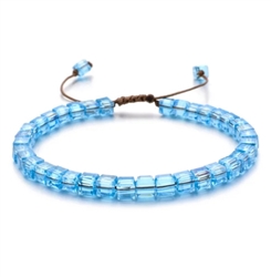glass beaded adjustable bracelet