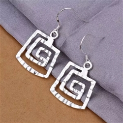 Silver earrings