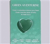 Heart shaped healing stones/pocket stones with card Green Aventurine