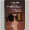 Moon and star shaped healing stones/pocket stones with card TIGER EYE