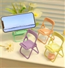 YELLOW folding chair cell phone holder