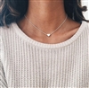 Silver heart necklace