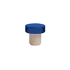 Aluminum Stopper, Blue, Bulk