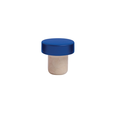 Aluminum Stopper, Blue, Bulk