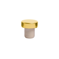 Aluminum Stopper, Gold, Bulk