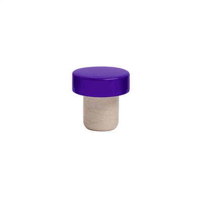 Aluminum Stopper, Purple, Bulk