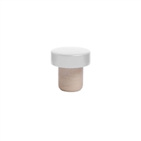 Aluminum Stopper, White, Bulk