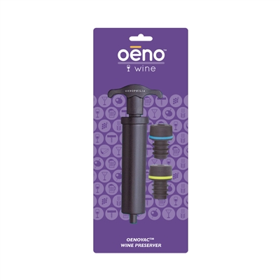 Oeno-Vac Pump & 2 Stoppers Asst, Carded