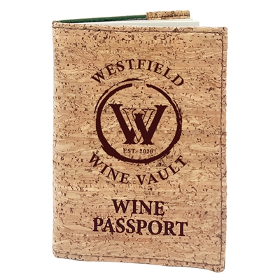 Custom Wine Passport W/ Cork Cover
