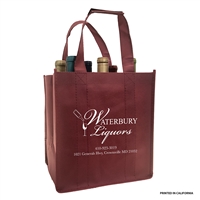 Custom Vino Sack 6-Bottle Bag, Burgundy