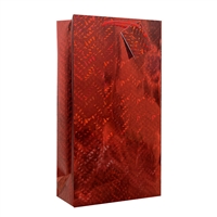 Wine Bag 2-Bottle, Hologram Red