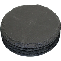 Slate Coaster Round, Set/4