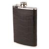 Black "Alligator"  Flask, 8 Oz, Black