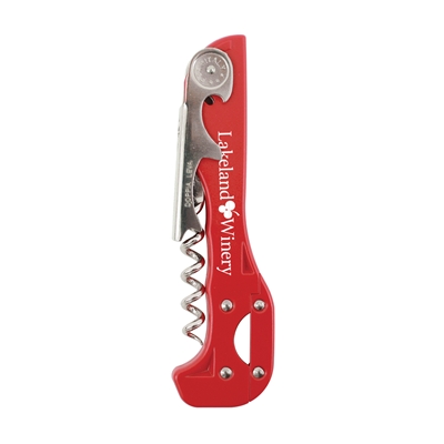 Custom Boomerang 2-Step Corkscrew, Red, Bulk