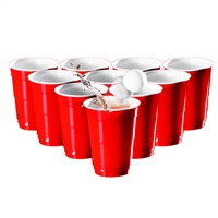 Party Pong Game Set, 20/4-Count, Hanging Box