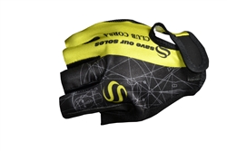 Club Corsa - Short Glove - Logo - Black/Lime