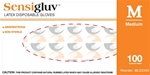 Sensigluv PF Latex Disposable Glove, Textured, N/S (MLD200)