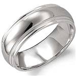 10K White Gold Band