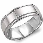 10K White Gold Band