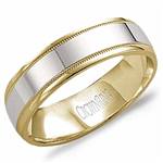 10K White & Yellow Gold Band