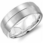 10K White Gold Band