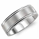 10K White Gold Band