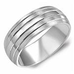 10K White Gold Band