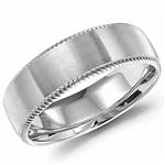 10K White Gold Band