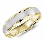 10K White & Yellow Gold Band