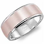 10K Rose & White Gold Band