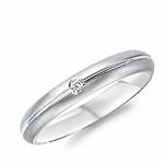 Diamond 10K White Gold Band