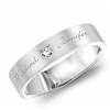 Diamond 10K White Gold Band