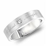 Diamond 10K White Gold Band