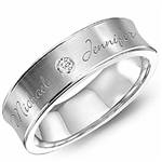 Diamond 10K White Gold Band