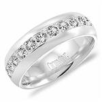 Diamond 10K White Gold Band