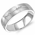 Diamond 10K White Gold Band