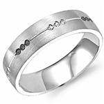 Diamond 10K White Gold Band