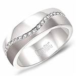 Diamond 10K White Gold Band