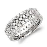 Diamond 10K White Gold Band