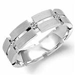 Diamond 10K White Gold Band