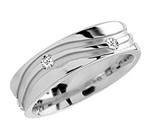 Diamond 10K White Gold Band