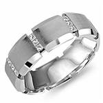 Diamond 10K White Gold Band