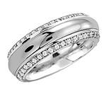 Diamond 10K White Gold Band