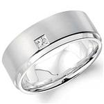 Diamond 10K White Gold Band