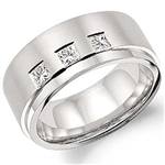 Diamond 10K White Gold Band