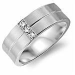 Diamond 10K White Gold Band