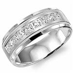 Diamond 10K White Gold Band