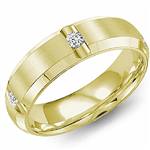 Diamond 10K Yellow Gold Band